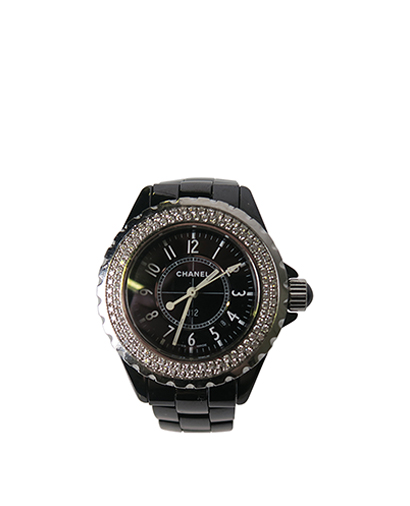 Chanel J12 Diamond Watch, front view